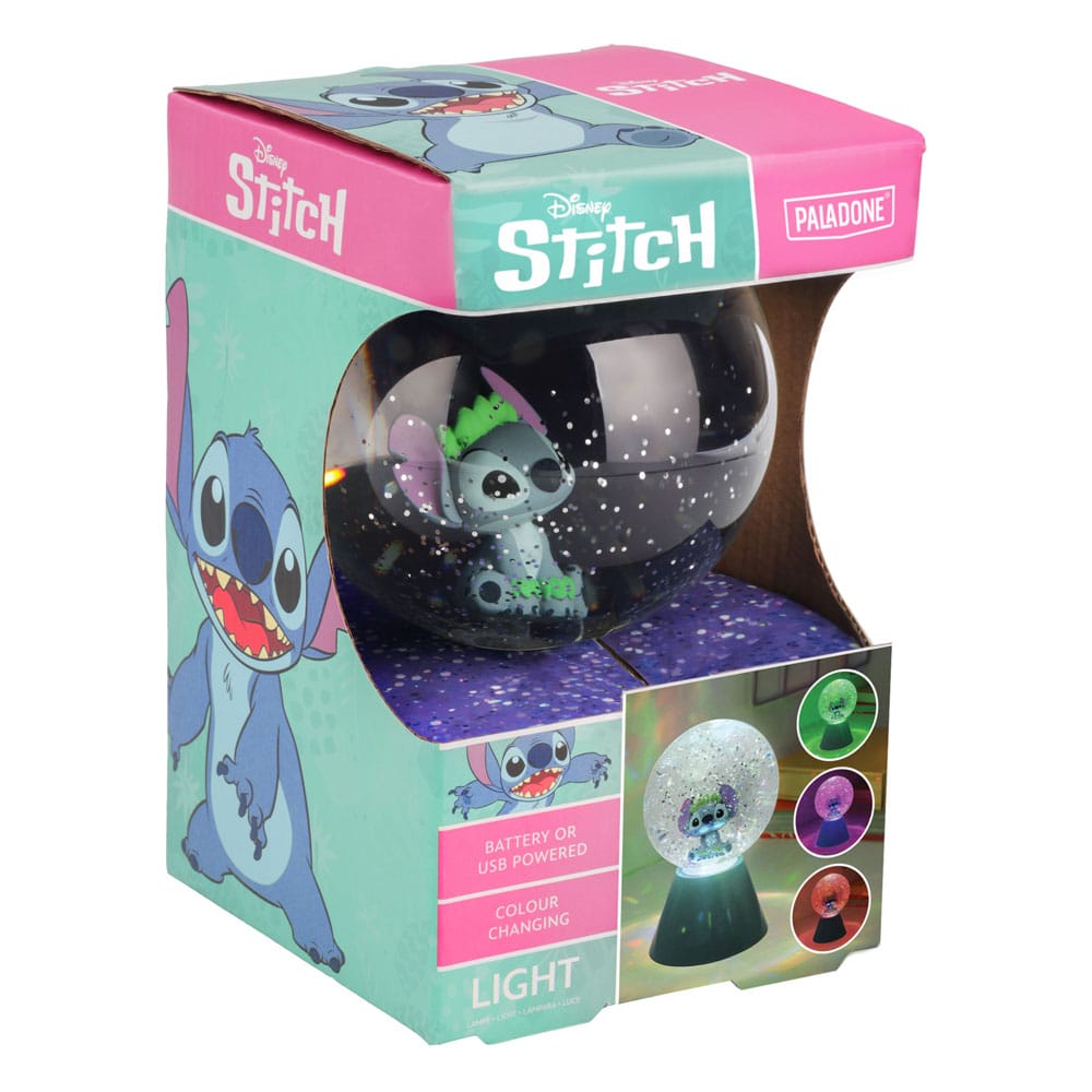 Lilo & Stitch LED Lamp Stitch Glitter Ball 17 cm