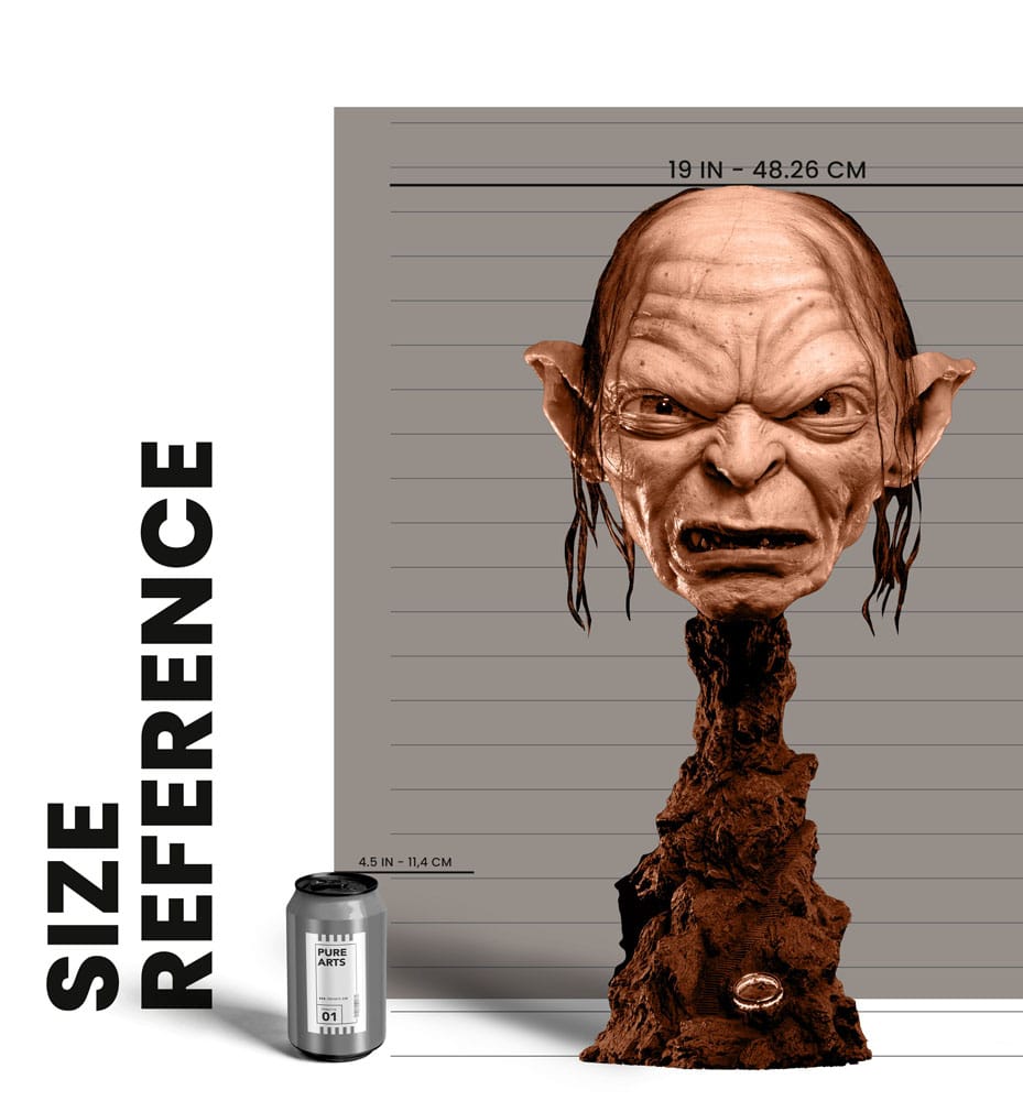 Lord of the Rings Replica 1/1 Scale Art Mask Gollum Exclusive Edition 47 cm