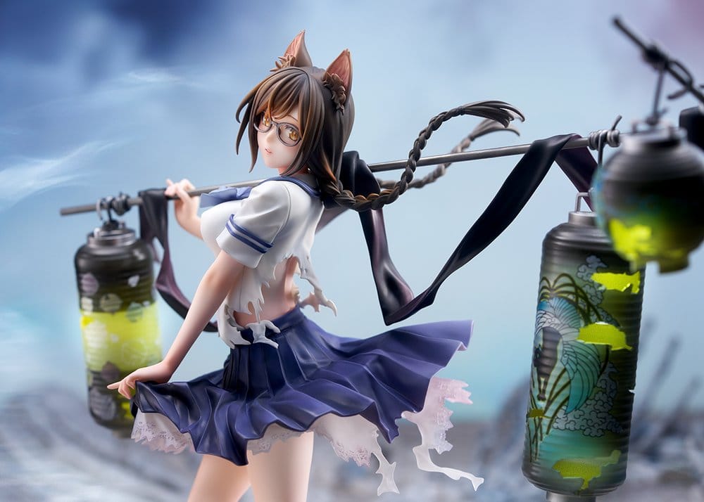 Comics Bakemonogatari PVC Figure 1/7 Tsubasa Hanekawa 26 cm