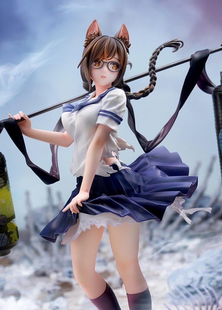 Comics Bakemonogatari PVC Figure 1/7 Tsubasa Hanekawa 26 cm