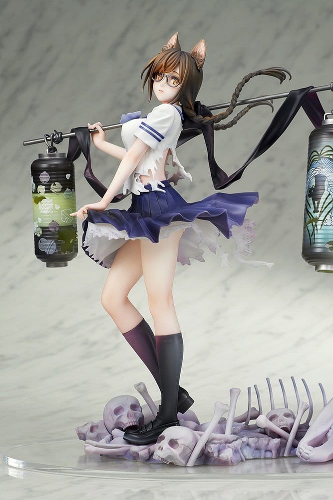 Comics Bakemonogatari PVC Figure 1/7 Tsubasa Hanekawa 26 cm