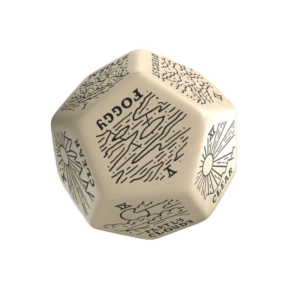 Viridian Jumbo Dice Weather Generator Die D12 Beige