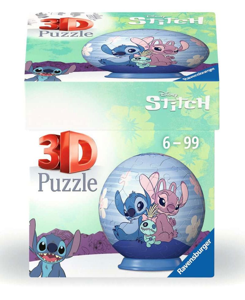 Disney Stitch 3D Puzzle Ball Stitch & Angel (55 pieces)