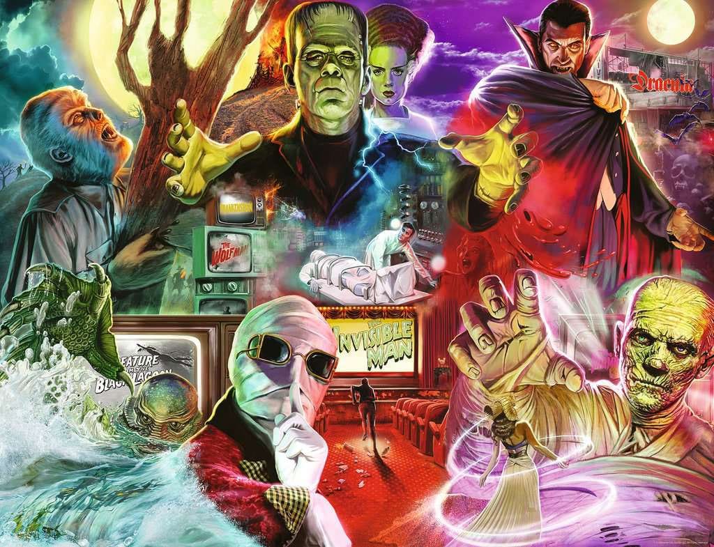 Universal Monsters Jigsaw Puzzle (2000 pieces)
