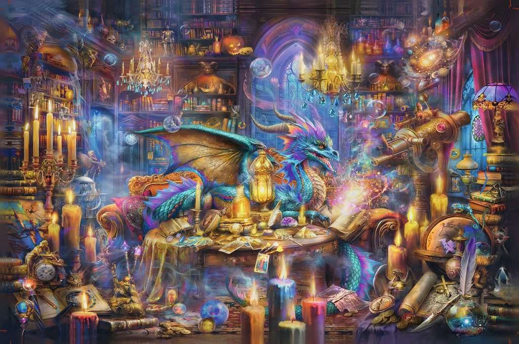 Ravensburger Jigsaw Puzzle Dragon's Library (3000 pieces)