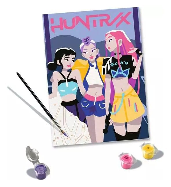 KPop Demon Hunters CreArt Paint by Numbers Painting Set Huntrix
