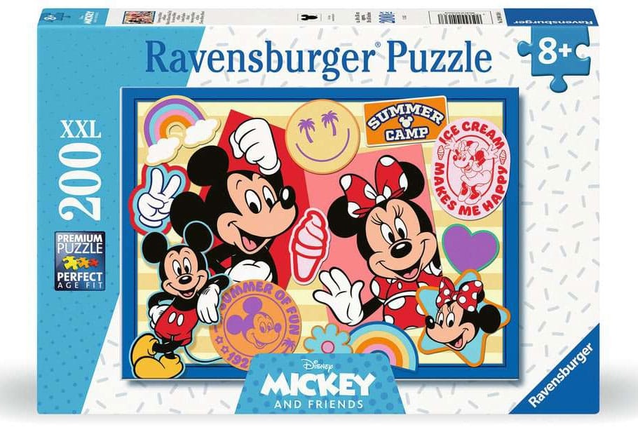 Disney Children's Jigsaw Puzzle XXL On the road with Mickey and Minnie (200 pieces)