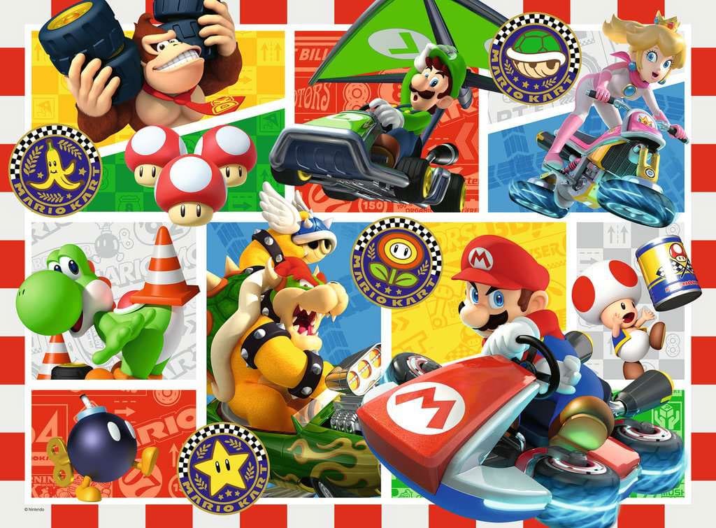 Super Mario Children's Jigsaw Puzzle XXL Fun with Mario Kart (150 pieces)