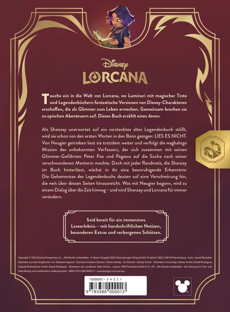Disney Lorcana TCG Quest of Wonders - Lorebook of an Illuminari *German Version*
