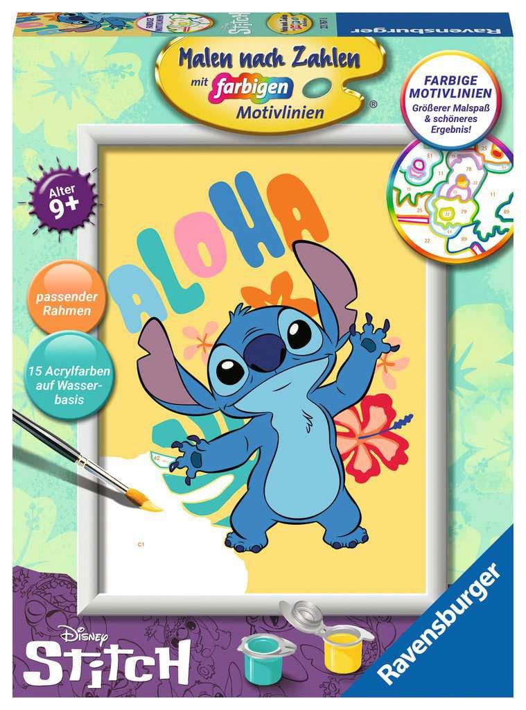 Disney Paint by Numbers Painting Set Aloha Stitch 18 x 24 cm *German Edition* - Damaged packaging