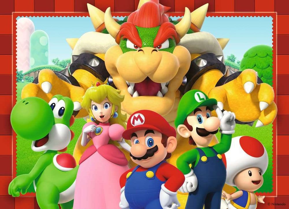 Super Mario Puzzle 4-Pack Time for Mario! (4x100 Pieces)