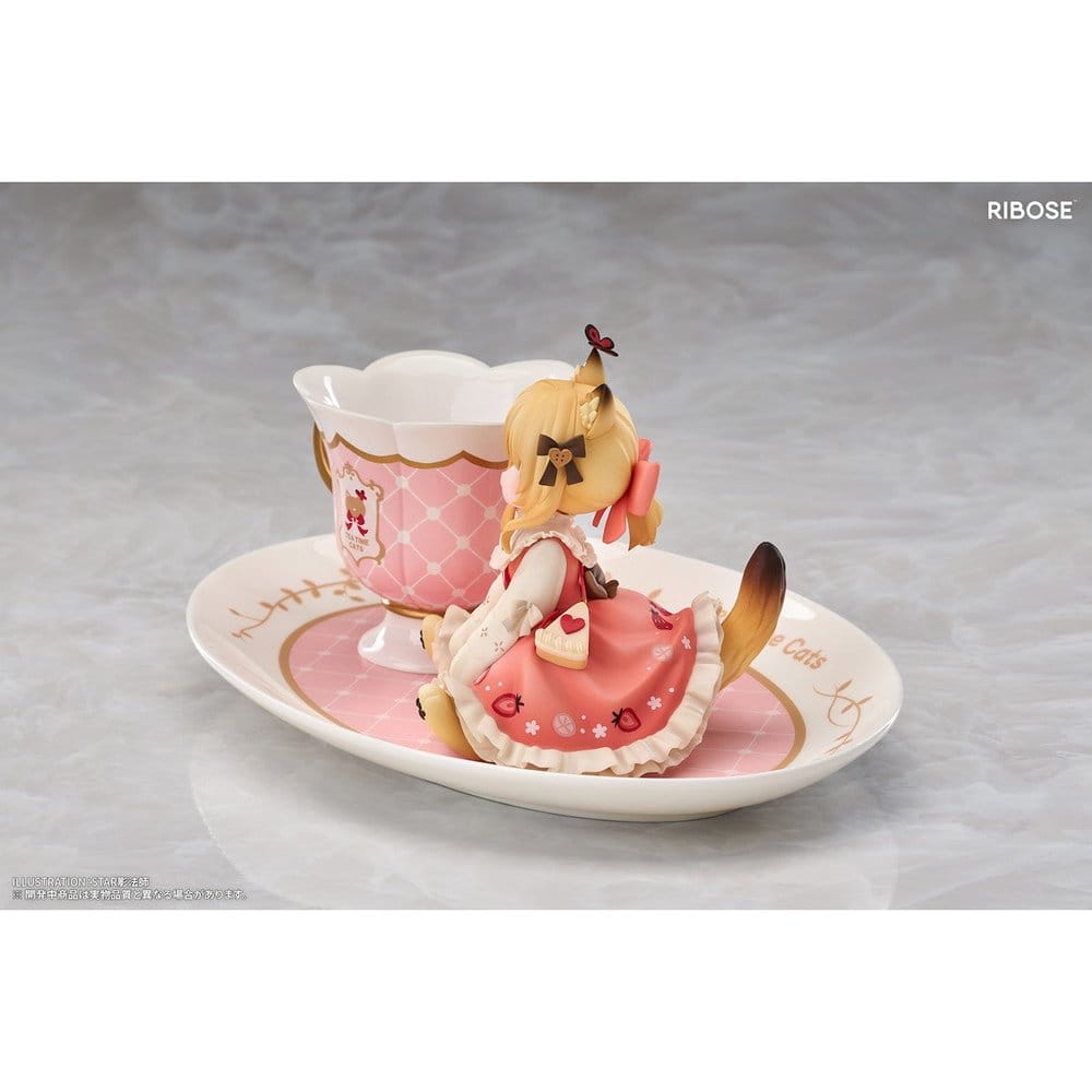 Original Character DLC Series PVC Figure Tea Time Cats Orange Cat 10 cm