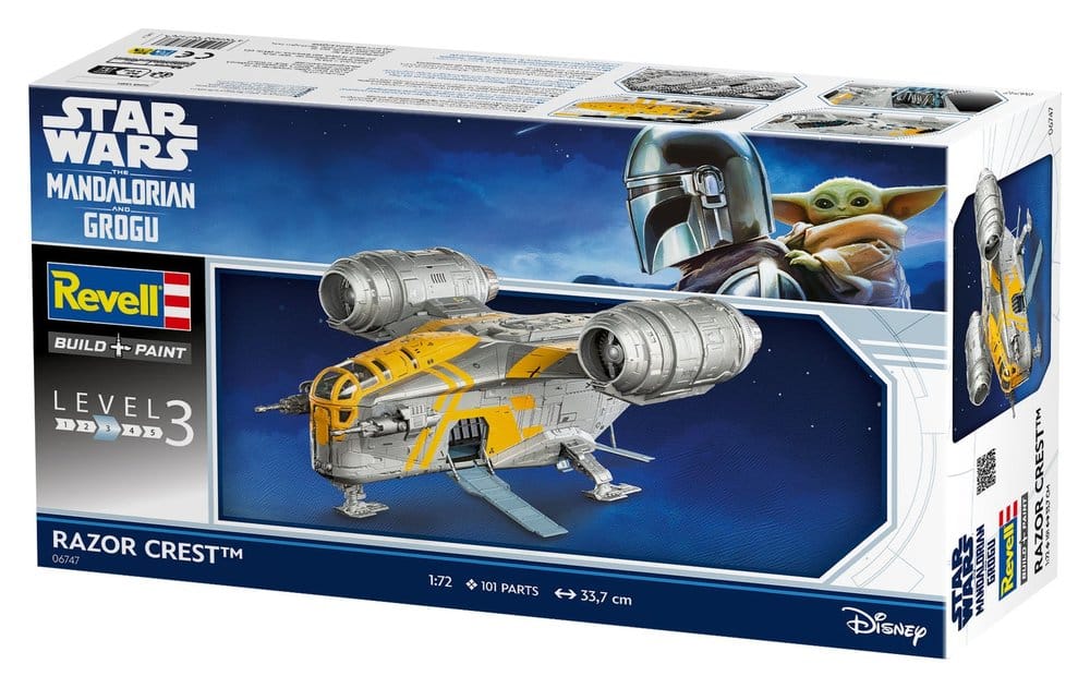 Star Wars The Mandalorian and Grogu Revell Model Kit 1/72 Razor Crest 34 cm