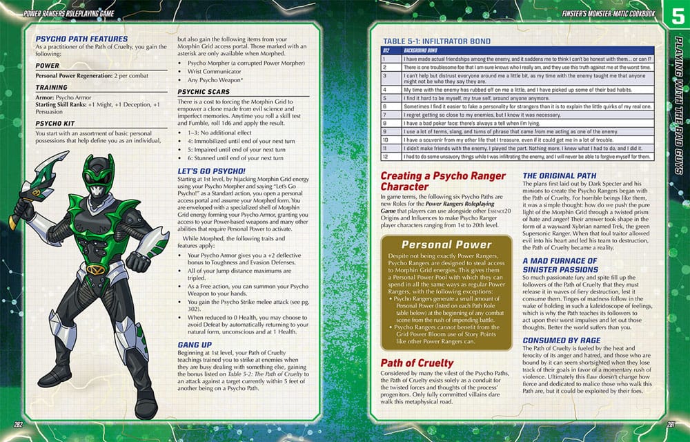 Power Rangers RPG book Finster's Monster-Matic Cookbook Sourcebook *English Version*