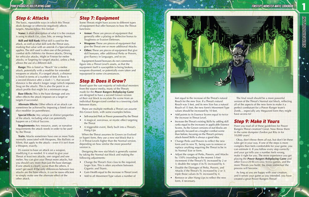 Power Rangers RPG book Finster's Monster-Matic Cookbook Sourcebook *English Version*
