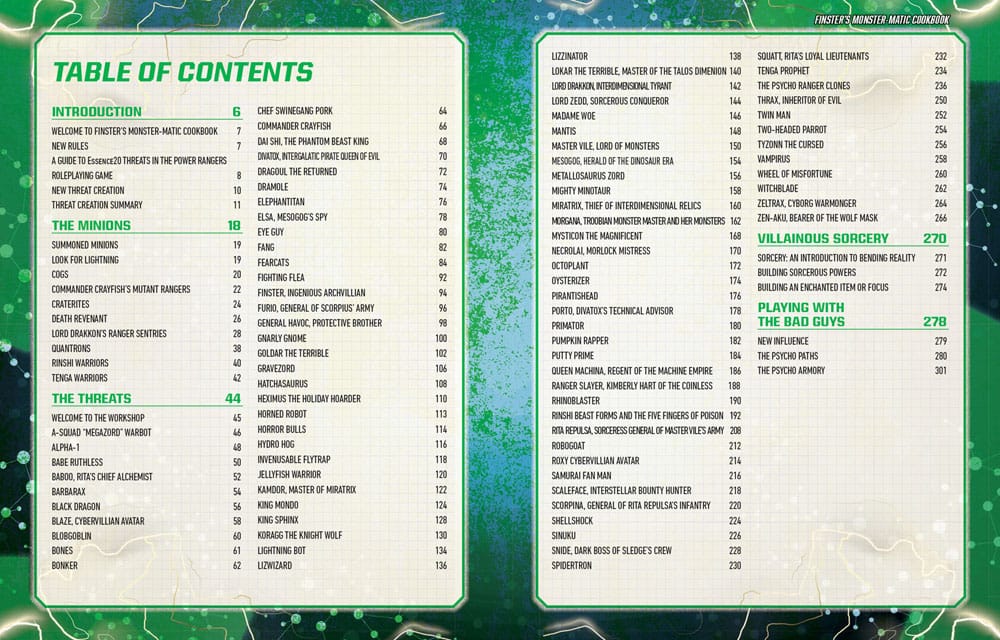Power Rangers RPG book Finster's Monster-Matic Cookbook Sourcebook *English Version*