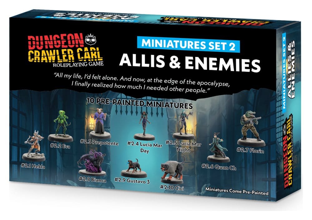 Dungeon Crawler Carl Miniatures Set 2 Enemies & Allies