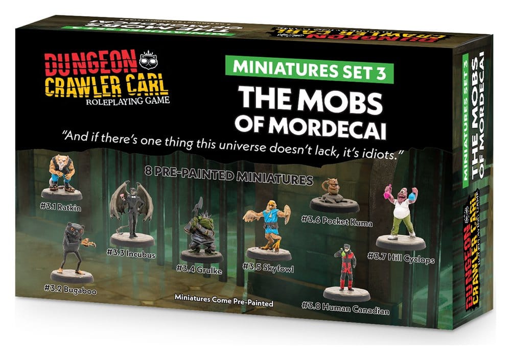 Dungeon Crawler Carl Miniatures Set 3 Mobs of Mordecai