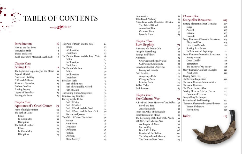 Vampire: The Masquerade 5th Edition RPG book Sabbat: The Black Hand Sourcebook *Englische Version*