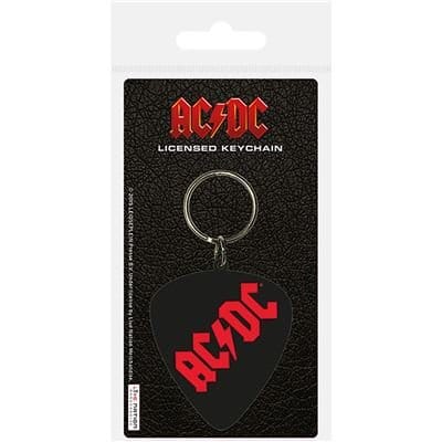 AC/DC PVC Keychain Plectrum