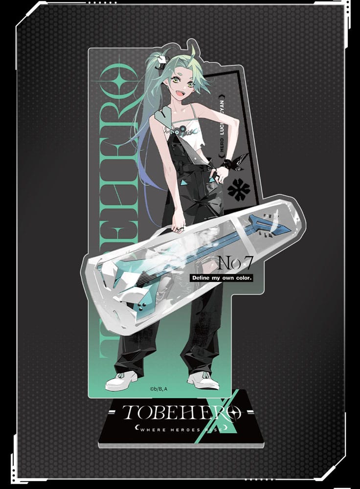 To Be Hero X Acrylic Stand Hero Show Series Lucky Cyan 17 cm