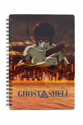 Ghost in the Shell Notebook with 3D-Effect City