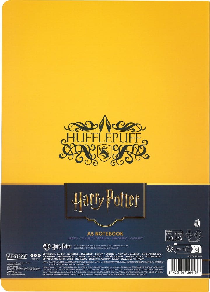 Harry Potter Softcover Notebook Hufflepuff 21 cm