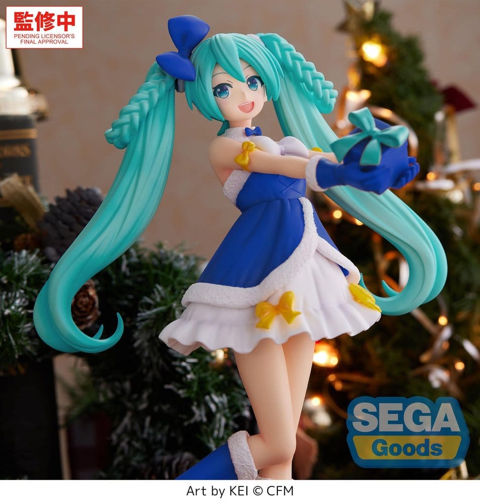 Character Vocal Series 01: Hatsune Miku High Premium PVC Figure Hatsune Miku Sapphire Christmas Ver. 21 cm