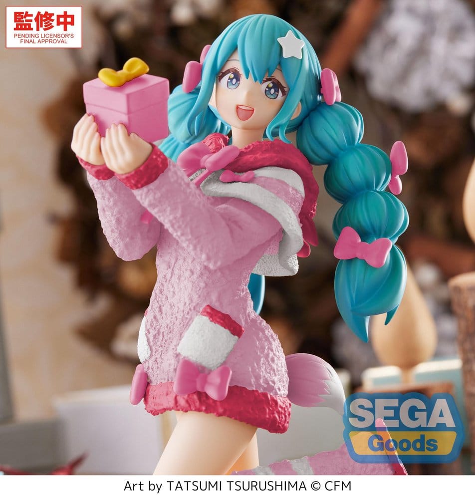 Hatsune Miku High Premium Figure PVC Figure Mokomoko Christmas Ver. 21 cm