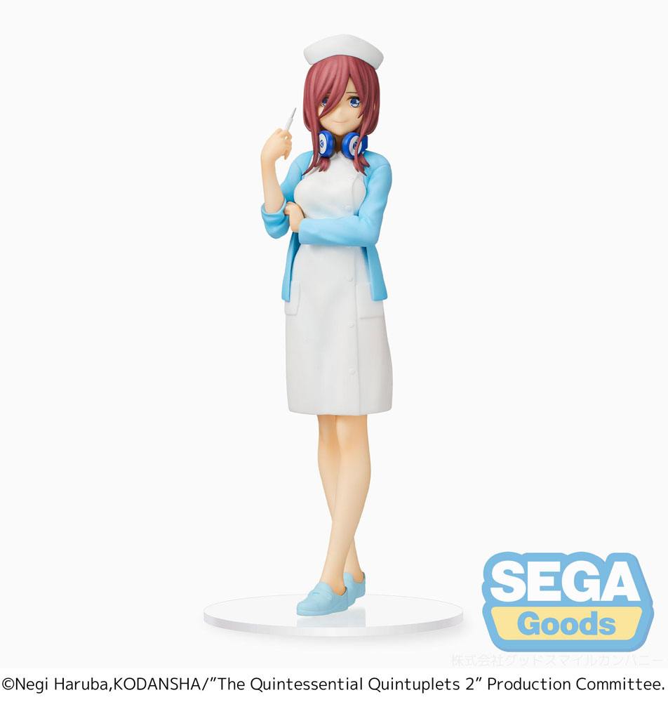 The Quintessential Quintuplets 2 SPM PVC Statue Miku Nakano Nurse Ver. 21 cm - Damaged packaging