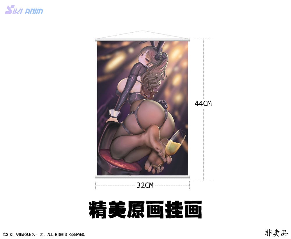 Original Character PVC Statue 1/6 Champagne and Bunny Girl Rose White Stocking Ver. 31 cm