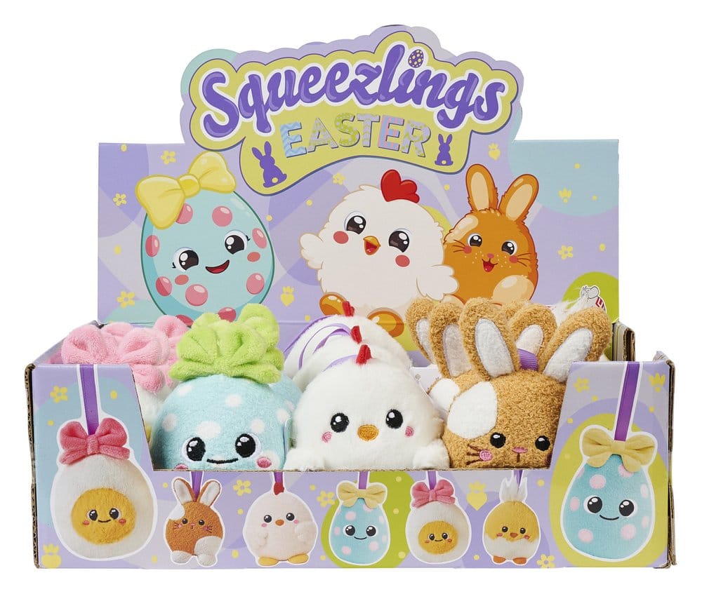 Squeezlings Plush Figure 5-Pack Display (20)