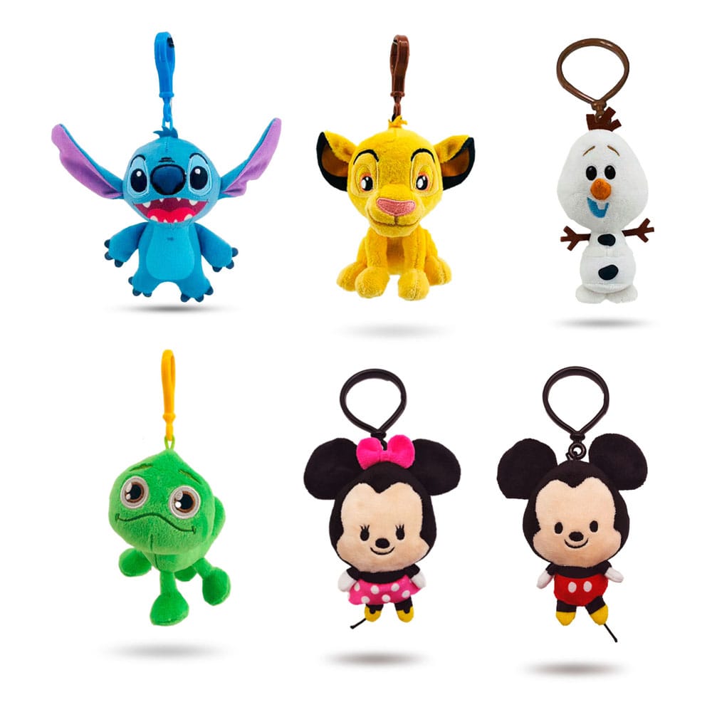 Disney Cutie Clipz Plush Keychains Assortment (12)