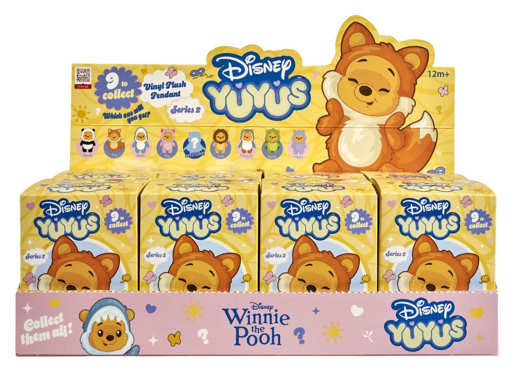 Disney YuYus Plush Key rings Wave 2 Winnie the Pooh 13 cm Blindbox Display (8)
