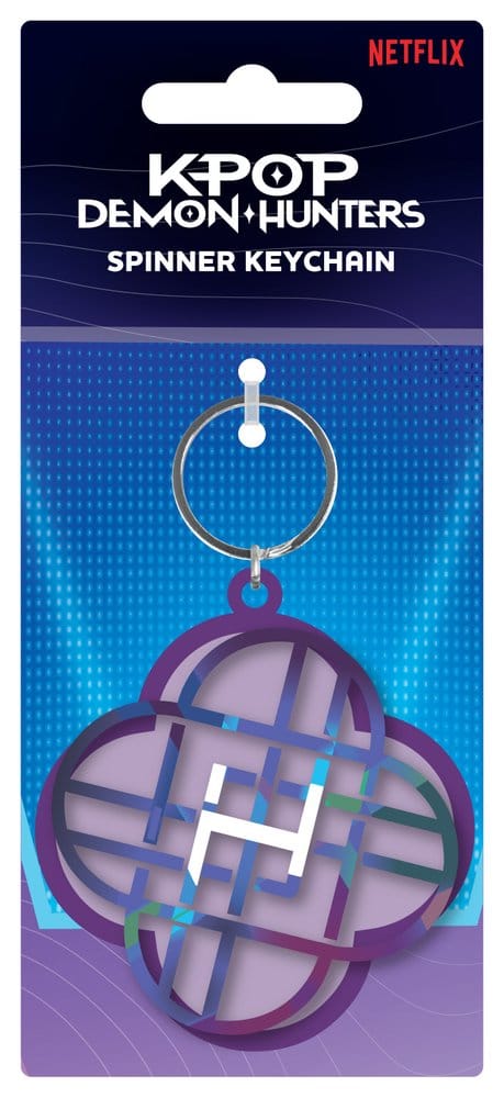 KPop Demon Hunters Metal Keychain Spinner Huntrix