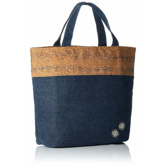 My Neighbor Totoro Lunch Bag cork &amp; denim style Totoro