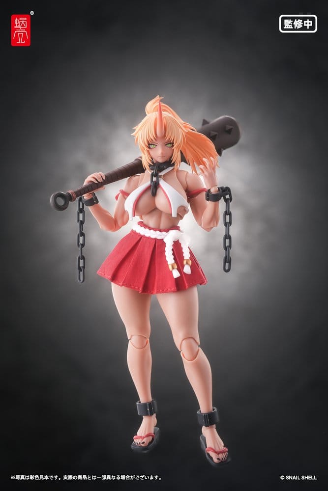 Original Character Action Figure 1/12 RPGEX-08 Oni Miko Second Daughter Momiji 17 cm