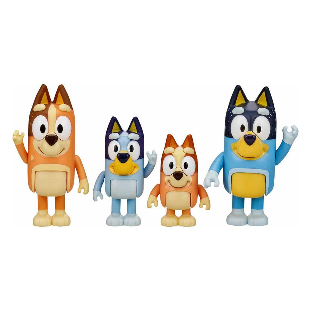Bluey: Family 4-Piece Figure Set