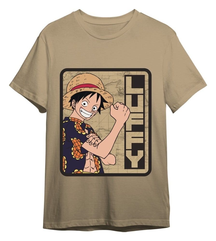 One Piece T-Shirt Monkey D. Luffy Sand Size XXL