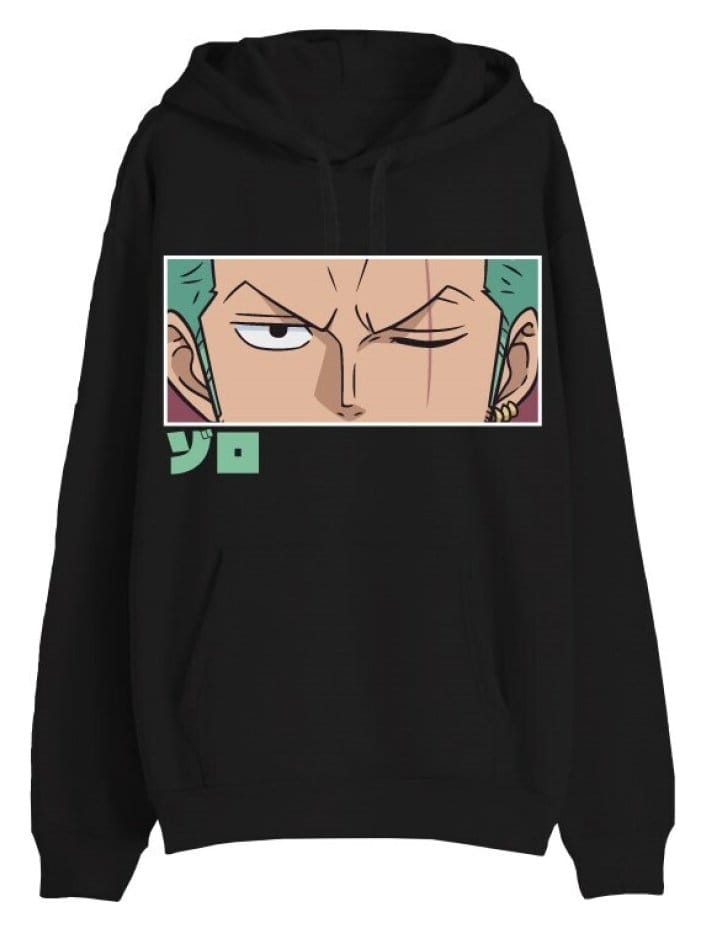 One Piece Sweater Roronoa Zoro Eyes Black Size XS
