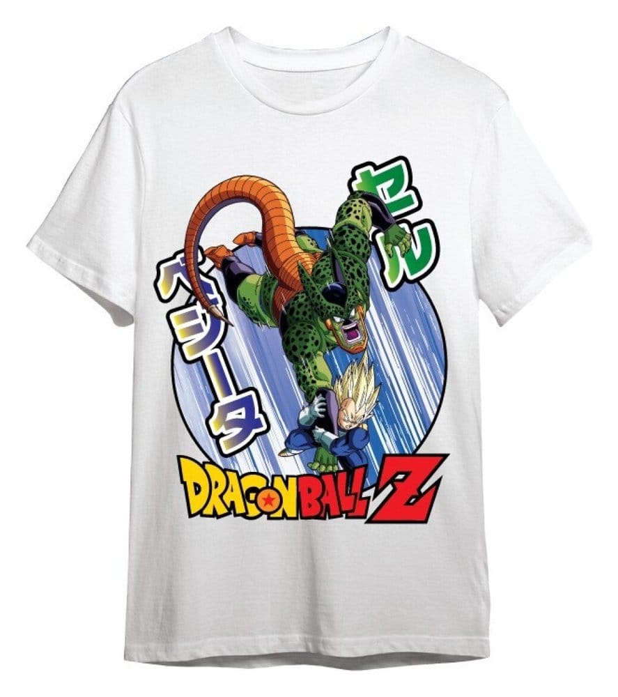 Dragon Ball Z T-Shirt Vegeta / Cell White Size L