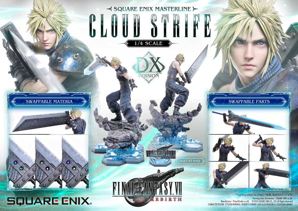 Final Fantasy VII Rebirth Statue 1/4 Cloud Strife Deluxe Ver. 68 cm