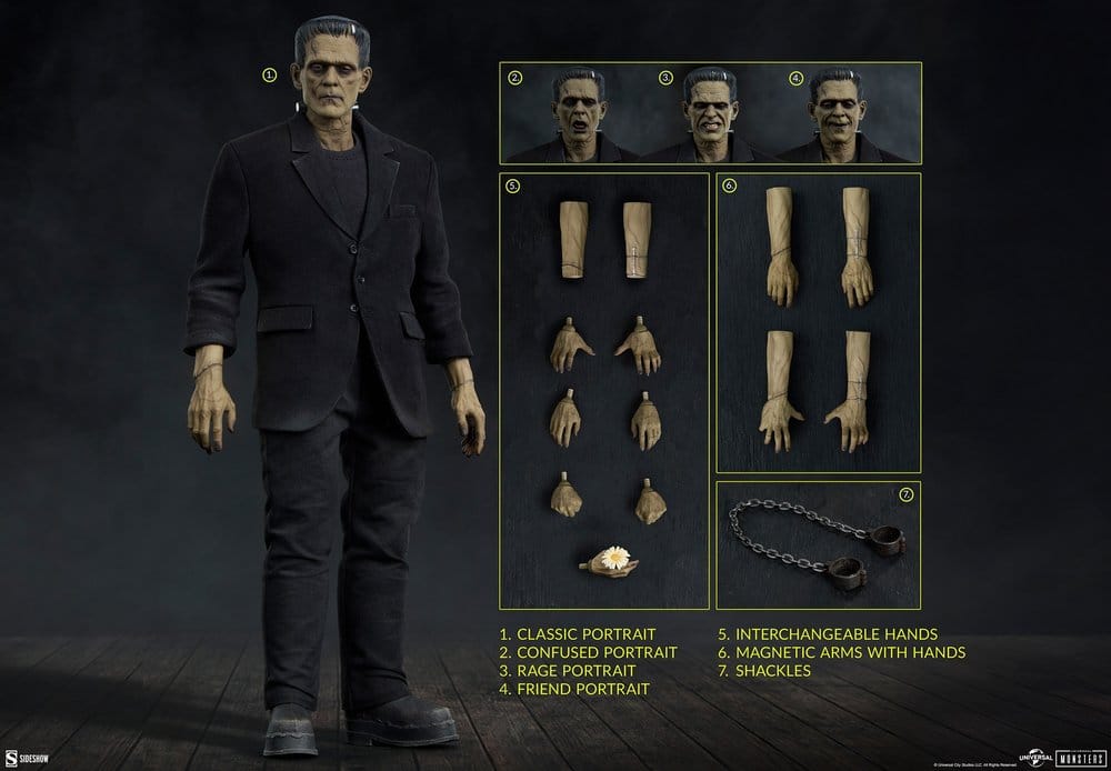 Universal Monsters Action Figure 1/6 Frankenstein (Deluxe Plus Edition) 33 cm