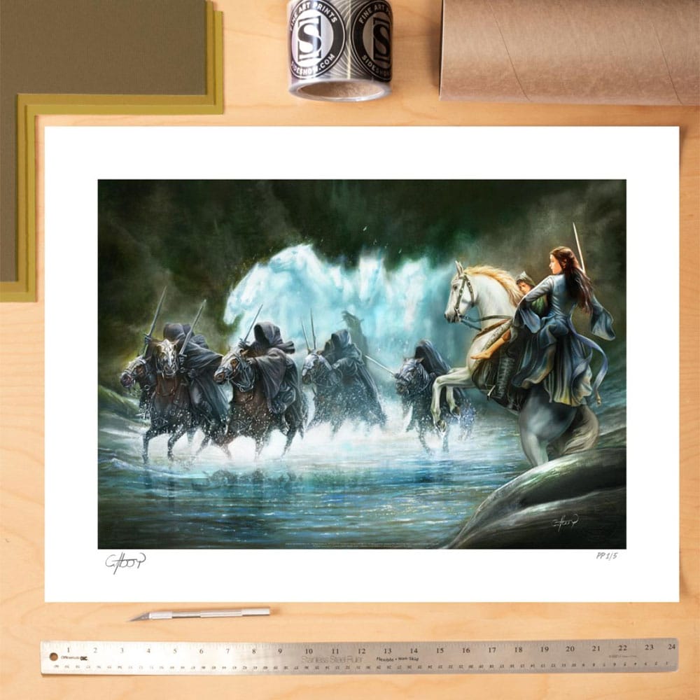 Lord of the Rings Art Print Flight to the Ford 61 x 46 cm - unframed