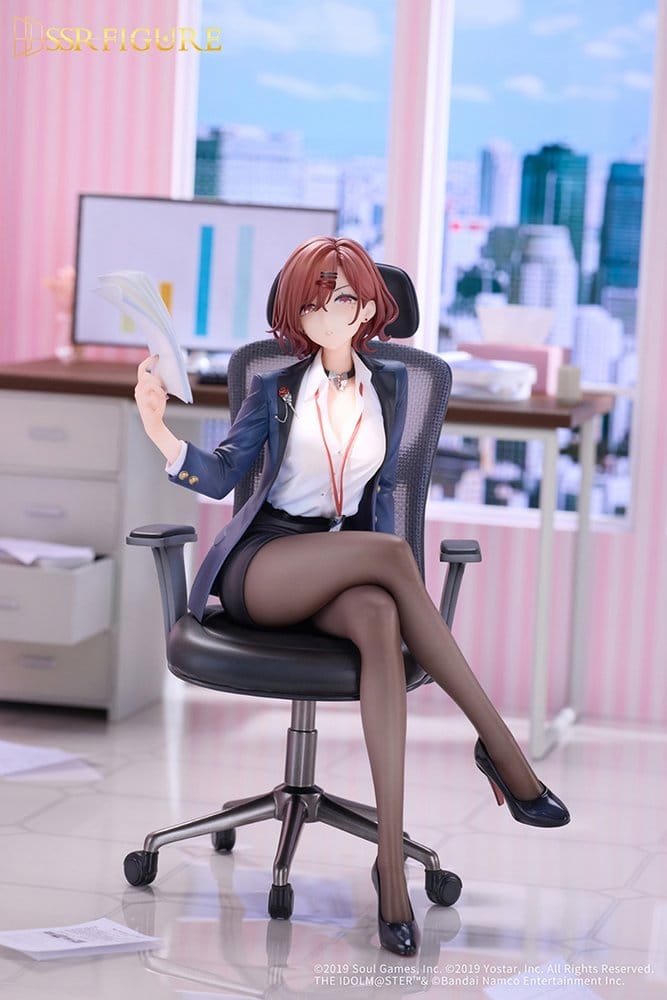 The Idolmaster Shiny Colors x Mahjong Soul PVC Figure 1/7 Madoka Higuchi Effortless Work Ver. 21 cm
