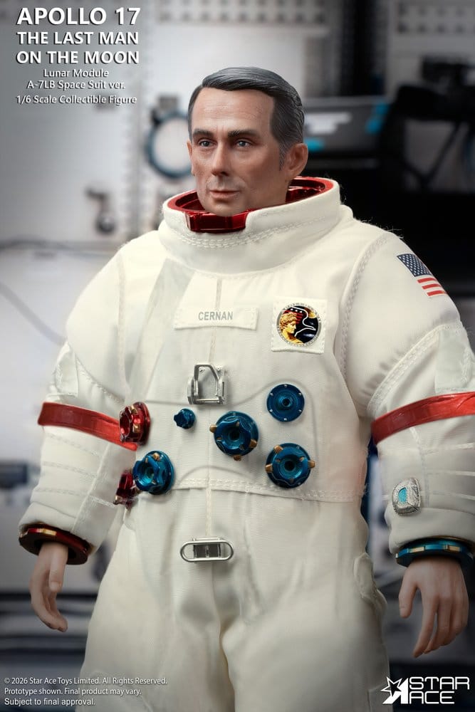 NASA Apollo 17 Action Figure 1/6 The Last Man on the Moon 30 cm