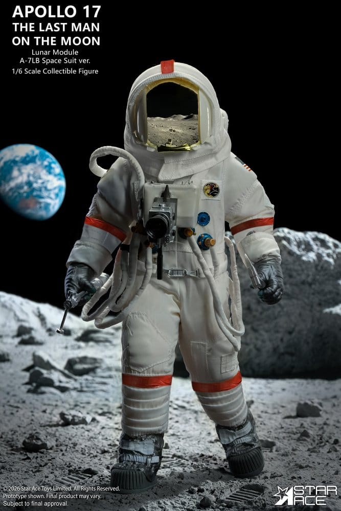 NASA Apollo 17 Action Figure 1/6 The Last Man on the Moon 30 cm