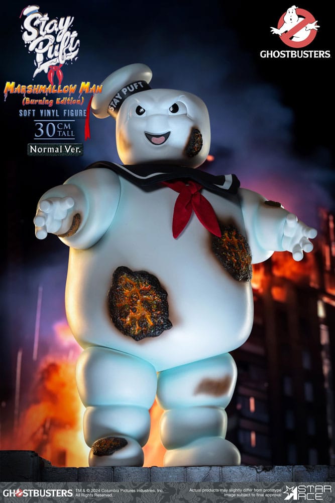 Ghostbusters Soft Vinyl Statue Stay Puft Marshmallow Man Burning Edition Normal Version 30 cm