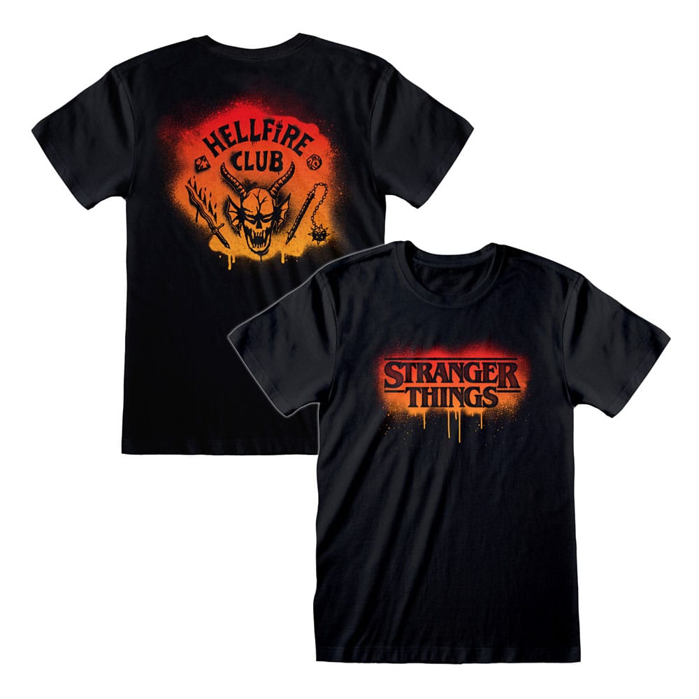 Stranger Things T-Shirt Spray Paint Hellfire Size M