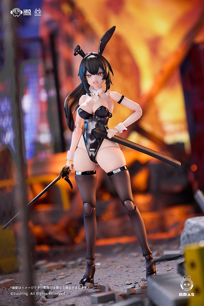 Bunny Rapid Action Squad Action Figure 1/12 Attacker Runa 16 cm